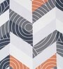 Geometric 300 TC Polycotton Queen Size Flat Bed Sheet With 2 Pillow Covers