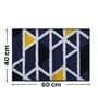 Blue Modern Geometric Non-Slip Bath Mat (40x60 CM)
