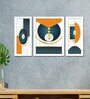 Geometric Art Pattern Print MDF Art Print Set of 3
