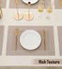 Geometric Beige (18x12) PVC Table Placemat (Set of 6)