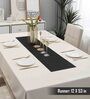Solid Black (53 x12) PVC Table Runner