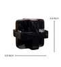 Geometric Black Cube Resin Artefact Geometric Black Cube Resin Artefact