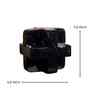 Geometric Black Cube Resin Artefact
