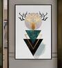 Geometric Multicolour Synthetic Wood Wall Art