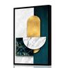 Geometric Multicolour Synthetic Wood Wall Art