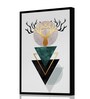 Geometric Multicolour Synthetic Wood Wall Art