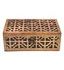 Brown Wooden & Brass Geometric  Jewellery Organisers