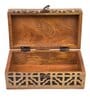 Brown Wooden & Brass Geometric  Jewellery Organisers