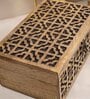 Brown Wooden & Brass Geometric  Jewellery Organisers
