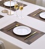 Geometric Brown (18x12) PVC Table Placemat (Set of 4)