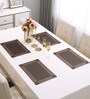 Geometric Brown (18x12) PVC Table Placemat (Set of 4)