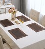 Geometric Brown (18x12) PVC Table Placemat (Set of 4)