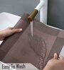 Geometric Brown (18x12) PVC Table Placemat (Set of 4)