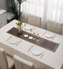 Geometric Brown (53 x12) PVC Table Runner