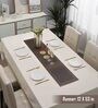 Geometric Brown (53 x12) PVC Table Runner