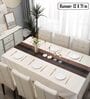 Geometric Brown (71 x12) PVC Table Runner