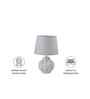 Geometric Ceramic Table Lamp-Grey