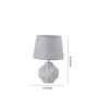 Geometric Ceramic Table Lamp-Grey