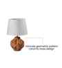 Geometric Ceramic Table Lamp-Mocha
