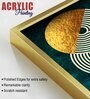 Geometric Circles Shapes Art Acrylic Framed Art Panel (Set Of 2)