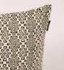 Grey Geometric Cotton 16 x 16 Inch Cushion Cover