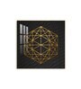 Geometric Elegance Glass Finish Square Wall Art