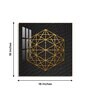 Geometric Elegance Glass Finish Square Wall Art