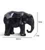 Geometric Elephant Resin Figurine (White)