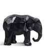 Geometric Elephant Resin Figurine (White)