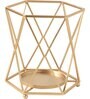 Geometric Gold (Set Of 3) Metal Candle Holder