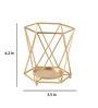 Geometric Gold (Set Of 3) Metal Candle Holder