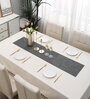Striped Grey (53 x12) PVC Table Runner