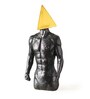 Geometric Marvel Muscle Craft Triangle Resin Showpiece (Grey)