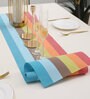 Striped Multicolor (53 x12) PVC Table Runner