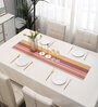 Striped  Multicolor (53 x12) PVC Table Runner