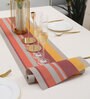 Striped  Multicolor (53 x12) PVC Table Runner