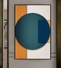 Geometric Multicolour Engineered Wood Framed Canvas Wall Painting