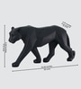 Geometric Panther Sculpture-Black Table d cor