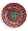 Geometric Passion Red Decorative Wall Plate