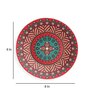 Geometric Passion Red Decorative Wall Plate