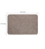 Beige Geometric Cotton 32x20 Inches AntiSkid Bath Mats (Set of 2)