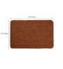 Brown Geometric Cotton 32x20 Inches AntiSkid Bath Mat (Set of 2)