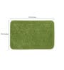 Green Geometric Cotton 32x20 Inches AntiSkid Bath Mat (Set of 2)
