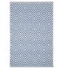 Blue Cotton Machine Made 2 X 3 Feet Dhurrie