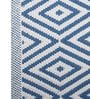 Blue Cotton Machine Made 2 X 3 Feet Dhurrie