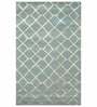 Geometrical Pattern Wool And Viscose Hand Tufted 5 x 8 Feet Carpet