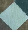 Blue Wool Geometrical 5 x 8 Feet Hand Tufted Carpet