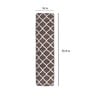 Brown Microfibre 71 x 18 Inches Machine Made Floor Runner