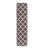 Brown Microfibre 71 x 18 Inches Machine Made Floor Runner