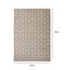 Geometric Pattern Polypropylene 5 x 2 Feet Machine Made Runners